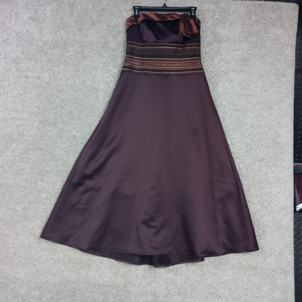 David bridal formal dress Embellished brown size 8